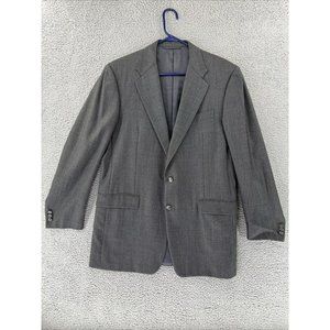 Hickey Freeman Madison Gray Tasmanian Loro Piana 120s Wool Sport Coat Jacket 42L